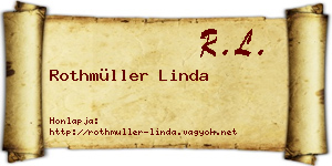 Rothmüller Linda névjegykártya